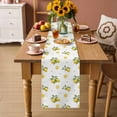 thumbnail image 2 of Cute Lemon Summer Table Runner 70 Inches, Farmhouse Floral Botanical Leaves Bed Runner Dresser Scarves Tabletop for Indoor Outdoor Parties/Ceremony/Banquet, 13" x 70", 2 of 9