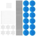 thumbnail image 1 of KALLORY 3Jgo Kit De Entrenamiento Para Helicóptero Rc Con Marco Azul Y Pelotas De Espuma Multicolor, 1 of 8
