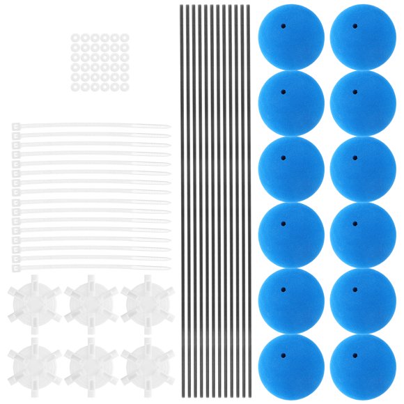 KALLORY 3Jgo Kit De Entrenamiento Para Helicóptero Rc Con Marco Azul Y Pelotas De Espuma Multicolor