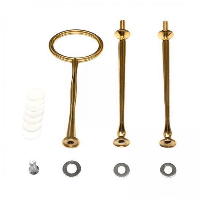 5x Soporte Para Plato De Pastel, Mango, Varilla De Hardware Para Uso Diario, Fiesta, Cumpleaños, Dorado