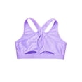 thumbnail image 5 of Sinleey Girls 2 Piece Tennis Golf Sports Outfit Sleeveless U Neck Tank Top with Pleated Skort Skirt Lavender&Black 6, 5 of 7