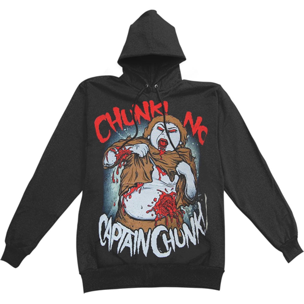 Chunk No Captain Chunk Men S The Chunkle Shuffle Hooded Sweatshirt Black Walmart Com