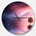 thumbnail image 1 of DesignArt Astonishing Lonely Tree with Birds Large Wall Clock, 1 of 2