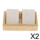 thumbnail image 1 of 2x Caja de Compartimento de Bambú Bandeja de Baratijas Pendientes Colgantes Pendientes de Oreja Soportes de Exhibición shamjiam Bandeja de la joyería de los pendientes, 1 of 8