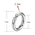 thumbnail image 3 of unbranded 6Ud Clips Para Oreja Unisex De De Negro Con Estilizado Y Resistente, 3 of 8