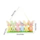 thumbnail image 3 of Decoraciones de Pascua, adornos de Pascua, regalos de Pascua, huevos decorativos de Pascua con orejas de conejo, flores y letras, decoraciones festivas, adornos de plástico para huevos de Pascua., 3 of 6