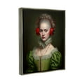 thumbnail image 3 of Stupell Industries Classic Portrait with Headphones Beauty & Fashion Painting Gray Floater Framed Art Print Wall Art, 17 x 21, 3 of 9