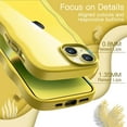 thumbnail image 5 of JETech Cute Case for iPhone 14 Plus 6.7-Inch, Wave Frame Curly Shape Shockproof Phone Cover for Women and Girls, Clear Hard PC Back (Yellow), 5 of 7
