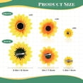 thumbnail image 2 of Clip on Fake Sunflowers, Artificial Sunflower Heads with Clips, Faux Silk Sunflower, Yellow Flowers Head for Christmas Tree Wedding Bouquets DIY Craft Decor, 3.7 Inch, 3 Inch, 1.6 Inch (50 Pieces), 2 of 5