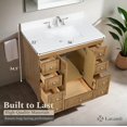 thumbnail image 6 of Lavanti Depos Solidwood 36-inch Bathroom Vanity with Sink - Stylish Gray Oak, 6 of 7