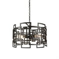 thumbnail image 1 of CWI Lighting Litani 3 Light Down Chandelier With Brown Finish, 1 of 4