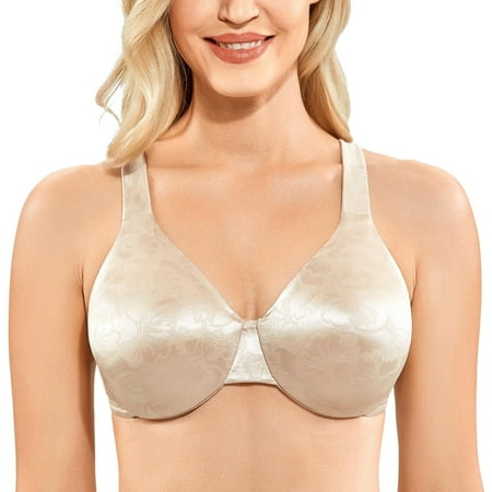 

AISILIN Women s Plus Size Minimizer Full Coverage Unlined Underwire Bra