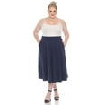 thumbnail image 4 of White Mark Jupe Midi Évasée Tasmin pour Femmes, 4 of 6