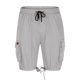 thumbnail image 5 of Mens Cargo Shorts Verano Casual Color Sólido Moda Bolsillos Cordón Cintura Elástica, Cómodo para Al Aire Libre Y la Playa, 5 of 9