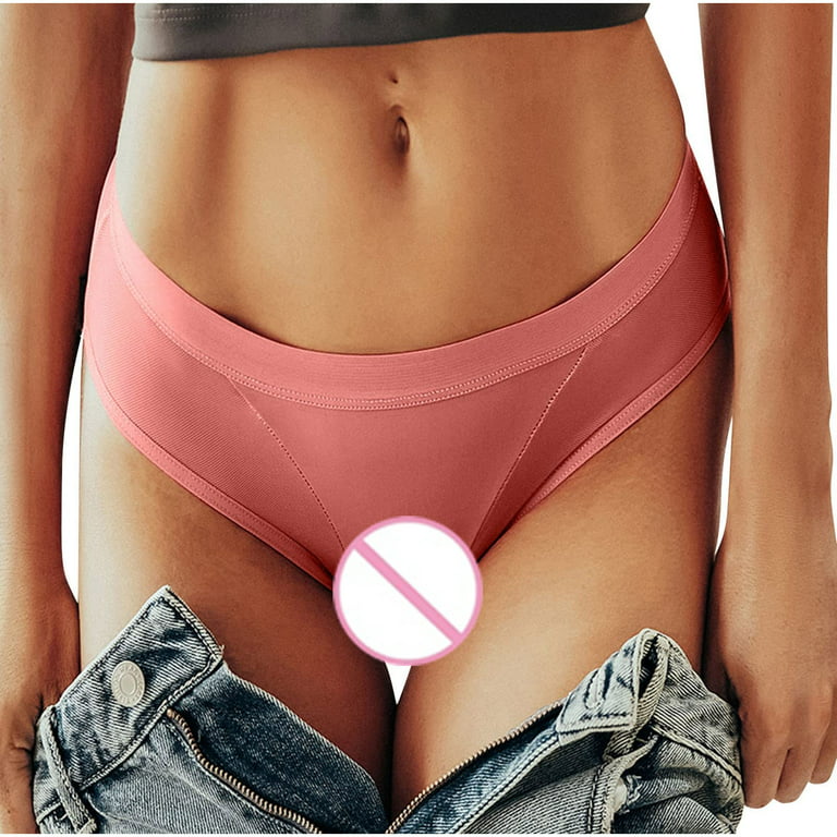 HUPOM Organic Cotton Underwear Womens Panties Briefs Leisure Tie
