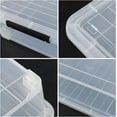 thumbnail image 4 of 40 Quart Clear Plastic Underbed Storage Bins, Large Plastic Latching Storage Boxes with Wheels, 3 Packs, 4 of 7