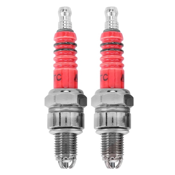 Paquete de 2 Carreras 3 Bujía Electrodo A7Tc para 50Cc 110Cc 125Cc 150Cc Atv Scooter Dirt Bike Go Kart