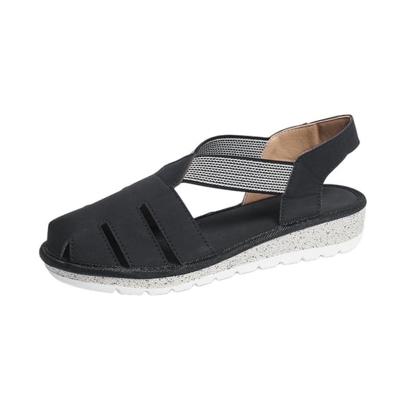 DeHolifer Hiking Sandals Womens Comfor Open toe Sport Elastic Walking Shoes With Adjustable Straps Summer Casual Athletic Sandals