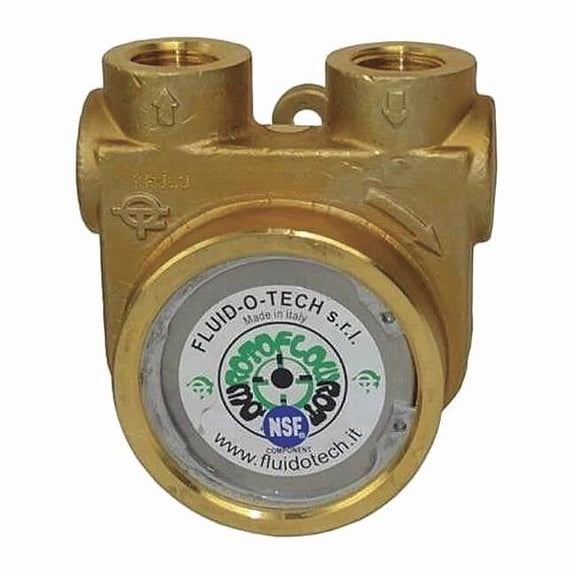 Fluid-O-Tech Pump,1/2" NPTF,327 Max. GPH,Brass,Bypass PA 1001