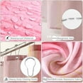 thumbnail image 5 of Pink and Gold Bathroom Accessories Set, Bathroom Sets with Shower Curtain, Pink Bathroom Accessories with Trash Can, Soap Dispenser, Soap Dish, Toilet Brush Holder, Qtip Holders for Bathroom, 5 of 5