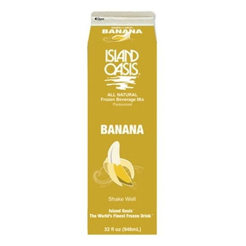 Island Oasis Banana Beverage Mix, 32 Fluid Ounce 12 per case