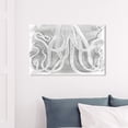 thumbnail image 3 of Wynwood Studio Animals Wall Art Canvas Prints 'Octopus Watercolor' Sea Animals - Gray, White, 3 of 5