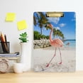 thumbnail image 6 of FMSHPON Flamingos Clipboard Hardboard Wood Nursing Clip Board and Pull for Standard A4 Letter 13x9 inches, 6 of 8