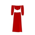 thumbnail image 2 of Fortune Femmes Cache-Maillots Bikini en Maille Transparente Hauts Courts Jupe 2 Pcs, 2 of 4