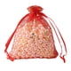 thumbnail image 5 of 50/100 bolsas de regalo de organza blanca y roja con forma de copo de nieve, 7 x 9/9 x 12/10 x 15/13 x 18 cm, para bodas, fiestas de Navidad, dulces, joyas, 5 of 5