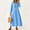 08# Blue, variant on UoCefik 2025 Summer Cotton Linen Long Dress for Women Business Flowy V Neck Maxi Dress Fall Sleeve Dresses Trendy Casual Beach Vacation Sundress Beige XXL