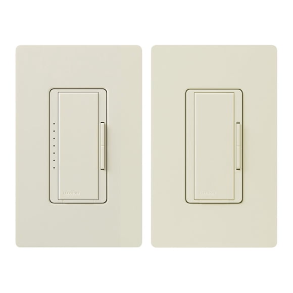 Kit de atenuador digital Lutron Maestro LED+, 150 W, color almendra