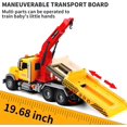 thumbnail image 6 of ILANKTOZI 15" Large Tow Truck Friction Powered Transport Truck Crane Play Vehicle, 4+ Yrs, 2 Count, 6 of 7