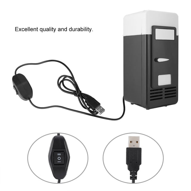 PC USB Mini Bebida Bebida Puede Enfriador Calentador Disfrazado Refrigerador Nevera Mini Nevera Rojo