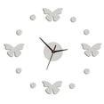 thumbnail image 1 of Reloj de pared grande 3D plateado silencioso sin marco Vhermosa, 1 of 6