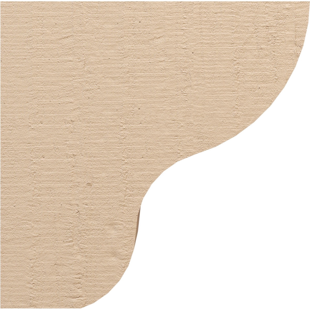 8"W x 16"D x 16"H Classic Greensboro Rough Cedar Woodgrain TimberThane Corbel, Primed Tan
