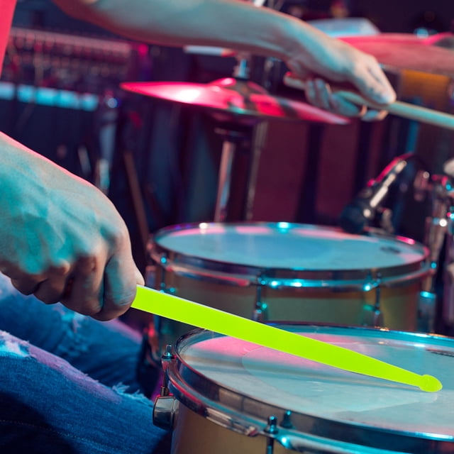 TABLETREANDS 2Ud Drumsticks Nylon Verde Para Shows Con Sonido Claro Y Cuerpo Cómodo Y Duradero
