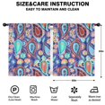 thumbnail image 2 of Blackout Kids Curtains,Blue Paisley and Floral Pattern Childrens Insulated Curtains Set Of 2,Bedroom Essentials,Toddler Room Decor 52x63in(132x160cm), 2 of 5