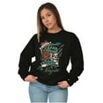 thumbnail image 4 of No Regrets Skull Snake Rose Tattoo Unisex Plus Fleece Graphic Sweatshirt Brisco Brands 2X, 4 of 5