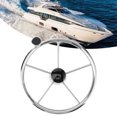 thumbnail image 4 of Volante de barco 135in 5 radios Volante con perilla Acero inoxidable Universal Marine Boat Accesorios ANGGREK Otros, 4 of 8