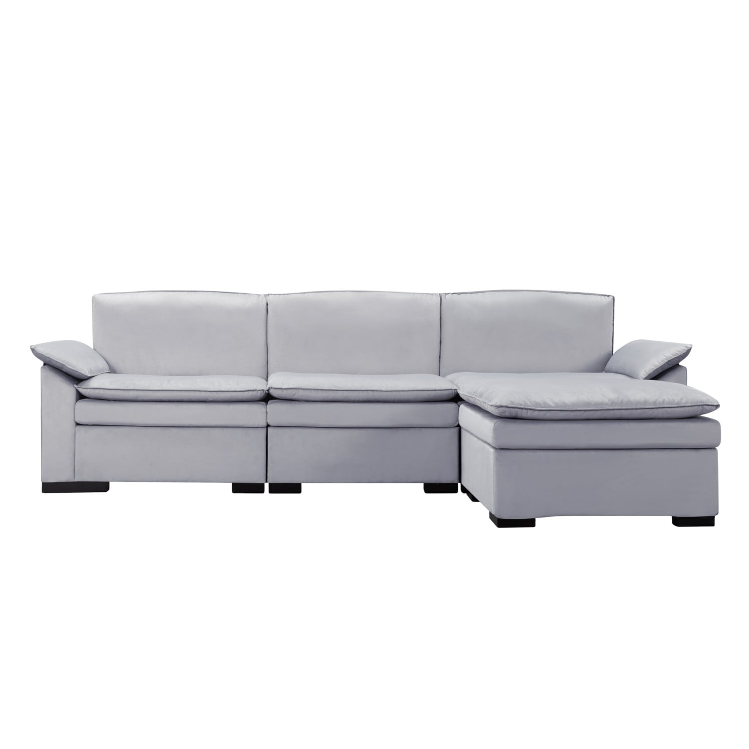 Gewnee Combination Sofa With Movable Footstool and Movable Footrest, Suitable For Living, Office Area and Reception Room.