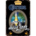 thumbnail image 1 of Placa Metal Vintage Corona Pintura Hierro Rectangular Arte La Pared 30x40cm, 1 of 9