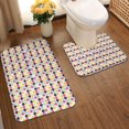 thumbnail image 2 of Yiaed Polka Dot Print Bathroom Mat Set 2 Pieces Mat Anti-Skid Pad Ultra Soft and Absorbent Bathroom Bath Mat Contour Bath Rugs for Toilet Base, 2 of 6