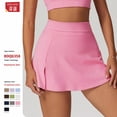 thumbnail image 2 of Minivestido de yoga de cintura alta de primavera y verano de Zhecre, minifalda transpirable para correr, fitness, tenis, falda deportiva antiexposición, 2 of 5