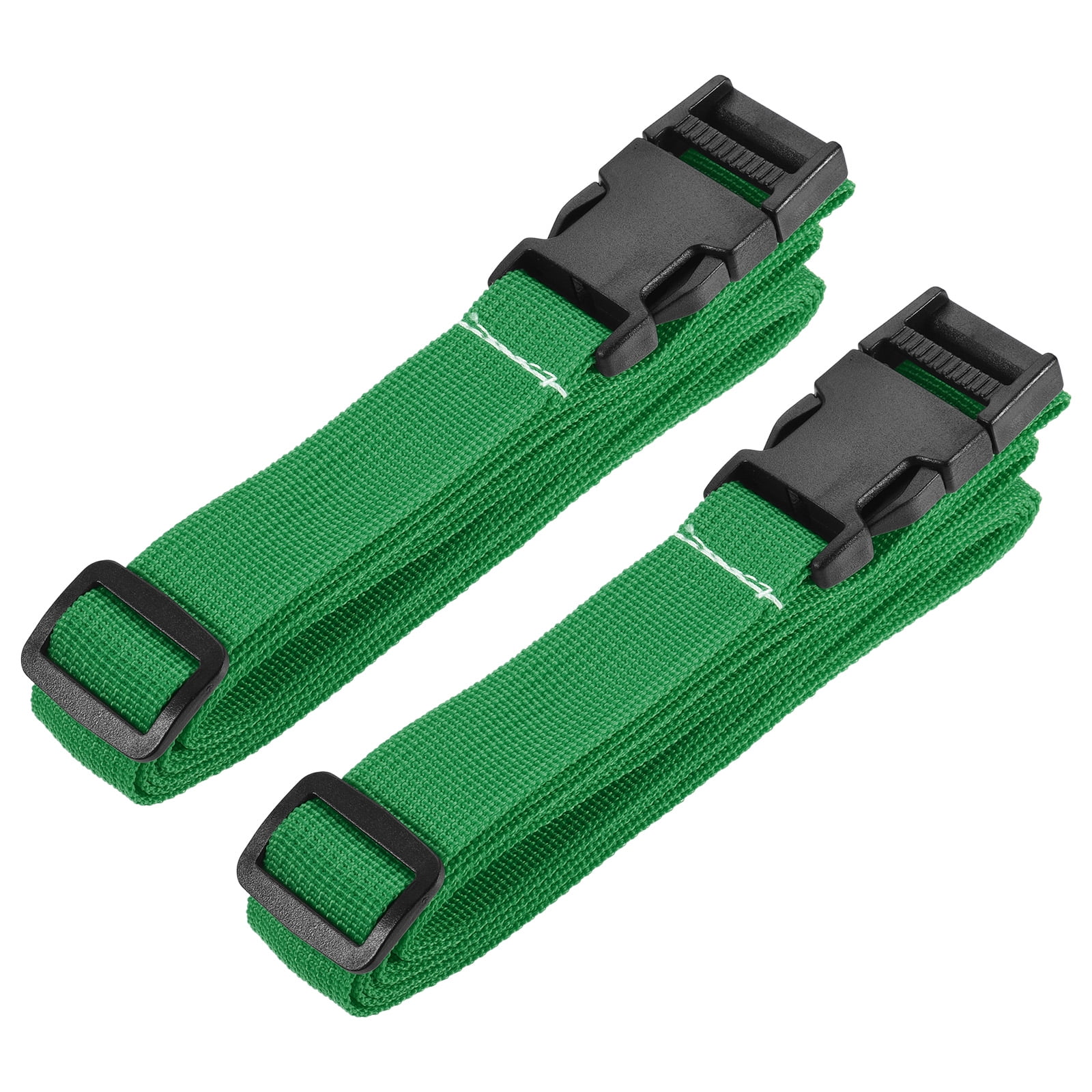 Unique Bargains Utility Strap with Buckle Adjustable Belt for Bag Luggage Packing Green