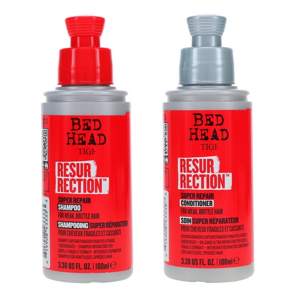 TIGI Bed Head Resurrection Super Repair Champú 3.38 oz y Bed Head Resurrection Super Repair Conditioner 3.38 oz Combo Pack TIGI TIGI Bed Head Resurrection Super Repair Champú 3.38 oz y Bed Head Resurrection