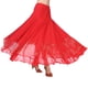 thumbnail image 4 of Falda de baile flamenco con lentejuelas full swing falda de malla vals traje rojo Sunnimix vestido de la falda de la danza de salón, 4 of 8