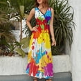 thumbnail image 5 of colorful splashes Sleeveless Dress luxury woman party dress dresses for woman Dance dresses, 5 of 7