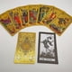 thumbnail image 3 of New plastic rider hot stamping gold foil tarot exquisite board game divination cards for collection, 3 of 4