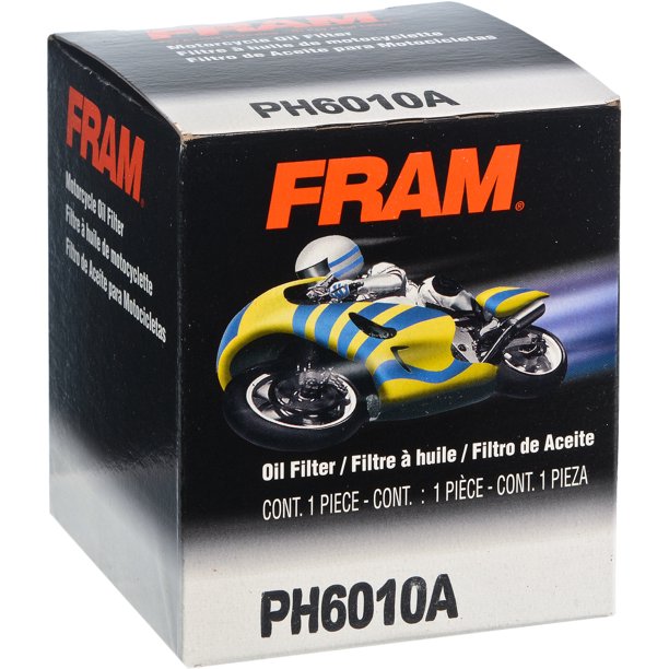 FRAM Motorcycle/ATV Oil Filter, PH6010A for Select Honda and Kawasaki