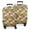 Brown Checker Sunflower, variant on Black Geometric Sunflower Pattern Luggage Cover Fashion Suitcase Cover Baggage Covers Fit 25-28 Inch Luggage (Go Travel)